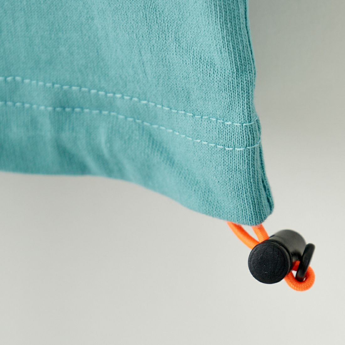 UNIVERSAL OVERALL [ユニバーサルオーバーオール] 別注 ドローコード付き ワイドシルエットTシャツ [U2513282IN-JF] SAX/KHK