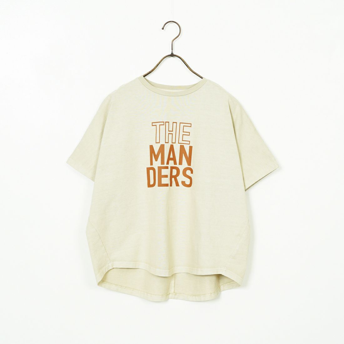 MICA&DEAL [マイカアンドディール] THE MANDERS ロゴプリントTシャツ [0125109053] BEIGE