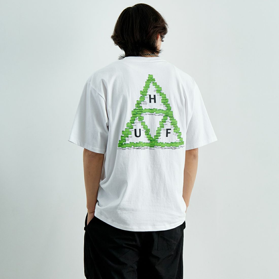 WHITE&&モデル身長：179cm 着用サイズ：L&&