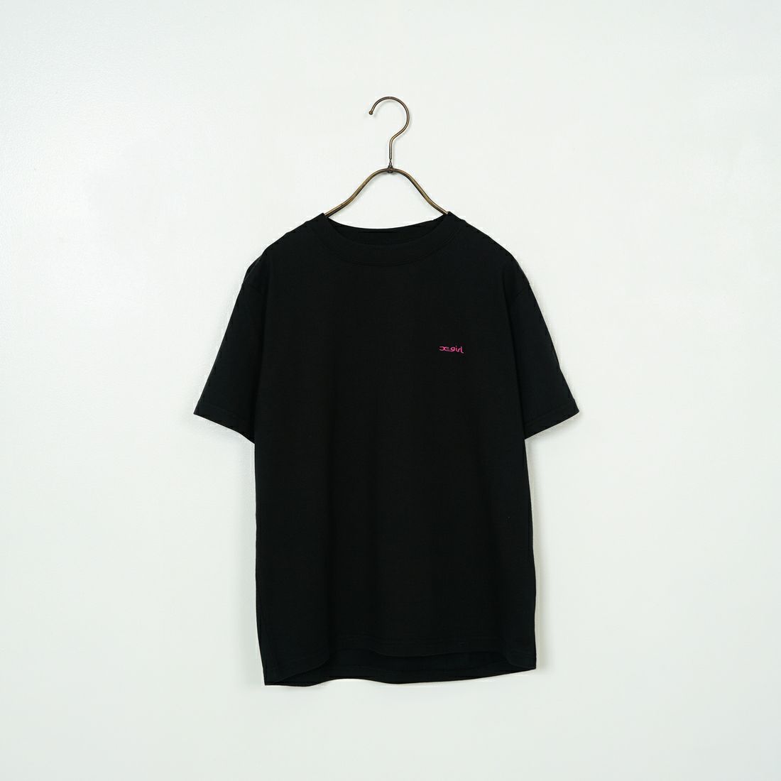 X-girl [エックスガール] フェイスロゴ ショートスリーブTシャツ [105251011011] BLACK