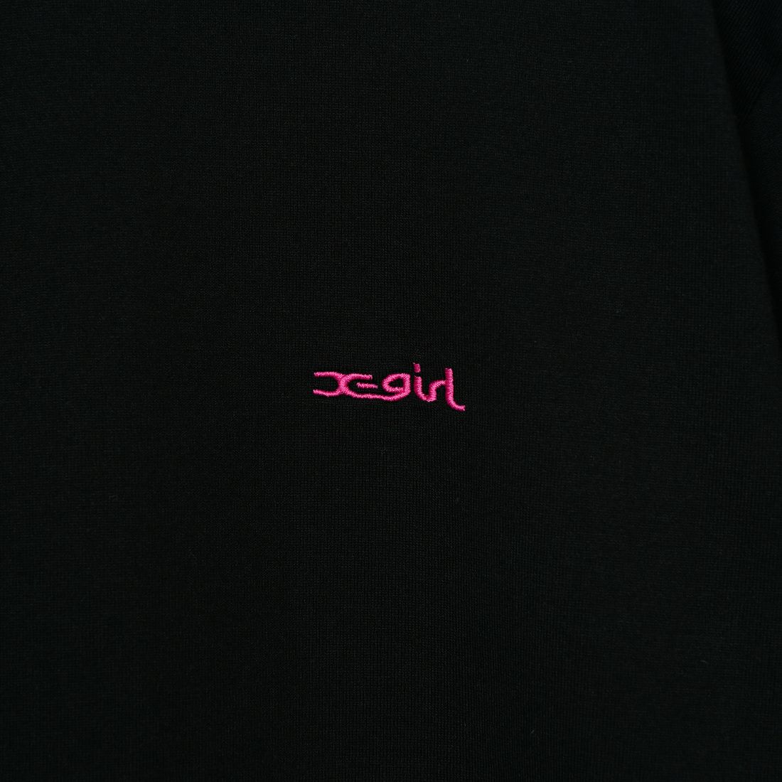 X-girl [エックスガール] フェイスロゴ ショートスリーブTシャツ [105251011011] BLACK