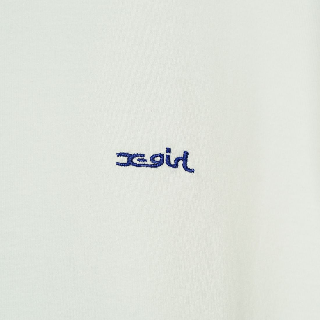 X-girl [エックスガール] フェイスロゴ ショートスリーブTシャツ [105251011011] WHITE