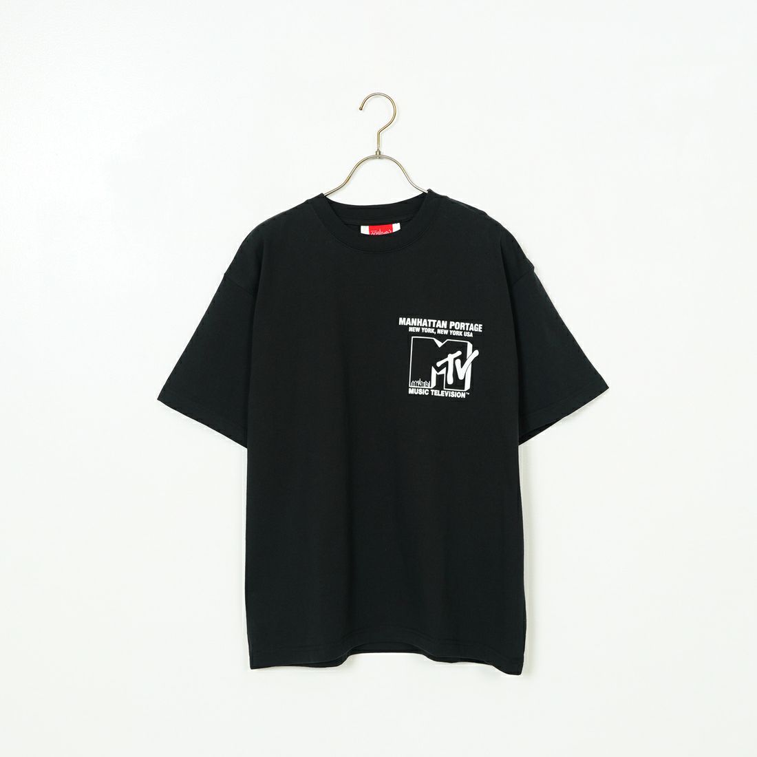 MANHATTAN PORTAGE [マンハッタンポーテージ] MTVロゴ ショートスリーブTシャツ [25SS-MP-M618] BLACK