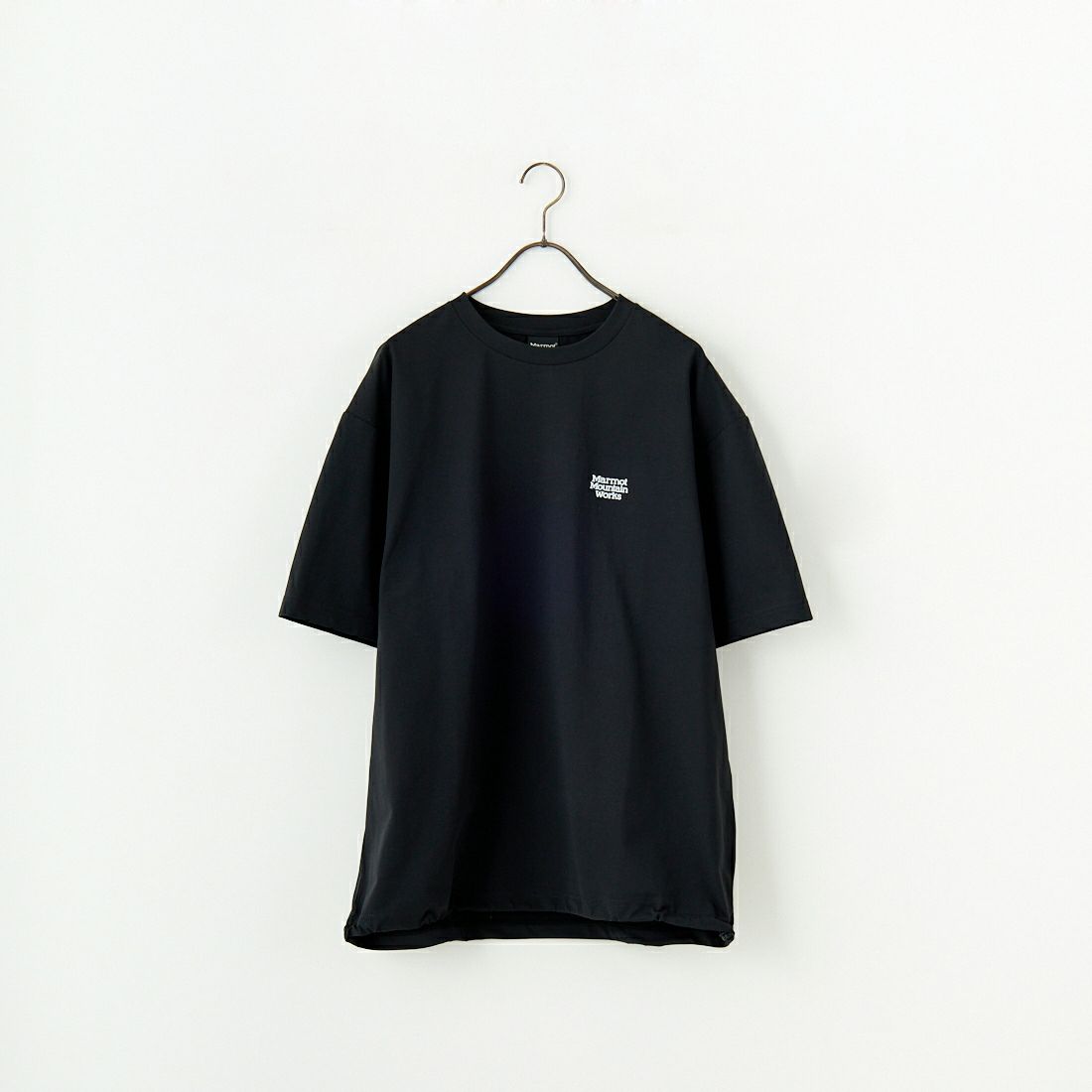 Marmot [マーモット] 別注 ドローコード付き ヒストリーバックプリントTシャツ [MTSS25MST330IN-JF] BLACK