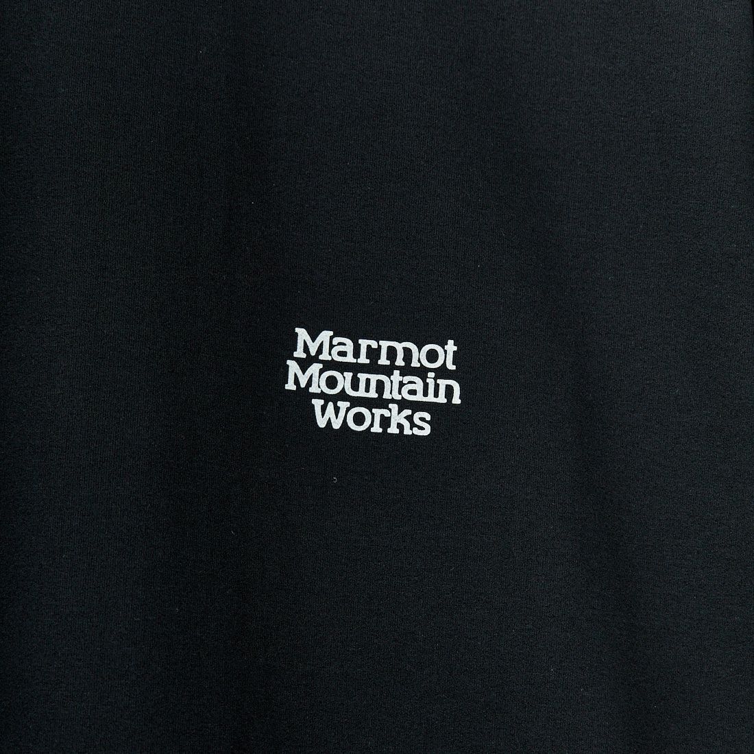 Marmot [マーモット] 別注 ドローコード付き ヒストリーバックプリントTシャツ [MTSS25MST330IN-JF] BLACK