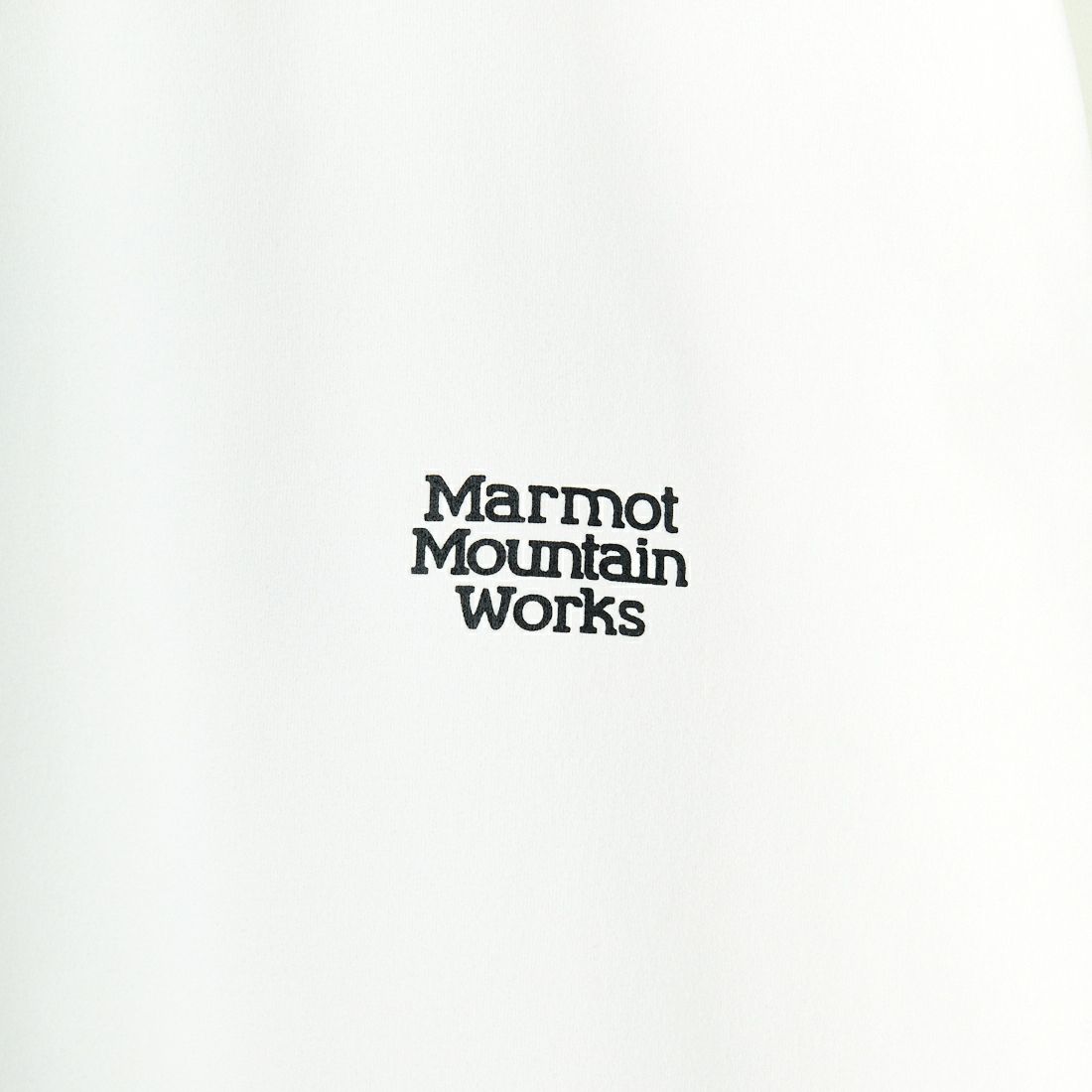 Marmot [マーモット] 別注 ドローコード付き ヒストリーバックプリントTシャツ [MTSS25MST330IN-JF] WHITE