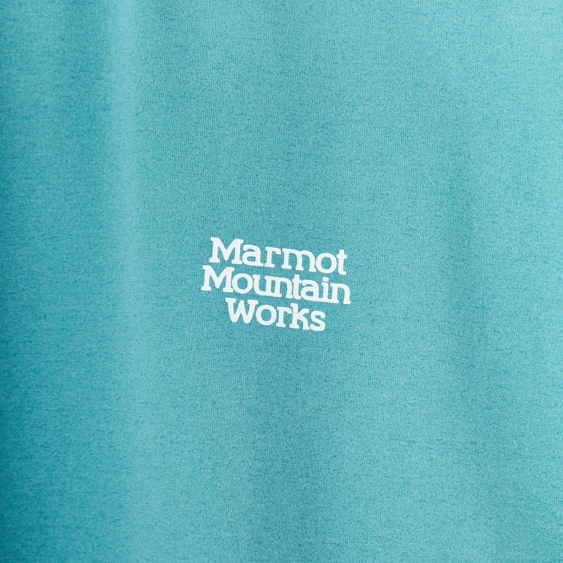 Marmot [マーモット] 別注 ドローコード付き ヒストリーバックプリントTシャツ [MTSS25MST330IN-JF] TURQUOISE