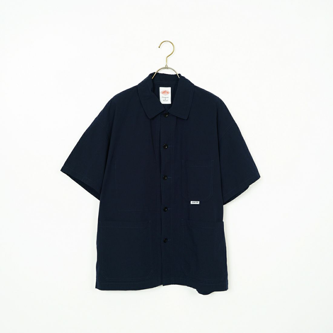 DANTON [ダントン] 半袖カバーオールシャツ [DT-B0239MUG] NAVY