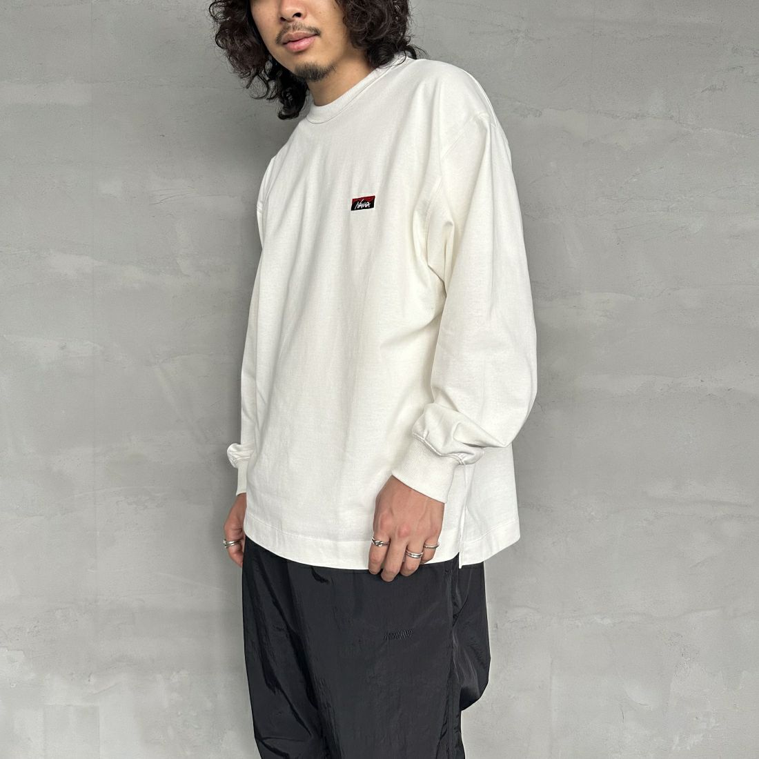 NANGA [ナンガ] エコハイブリッド ボックスロゴ刺繍Tシャツ [NW2411-1G803] WHT