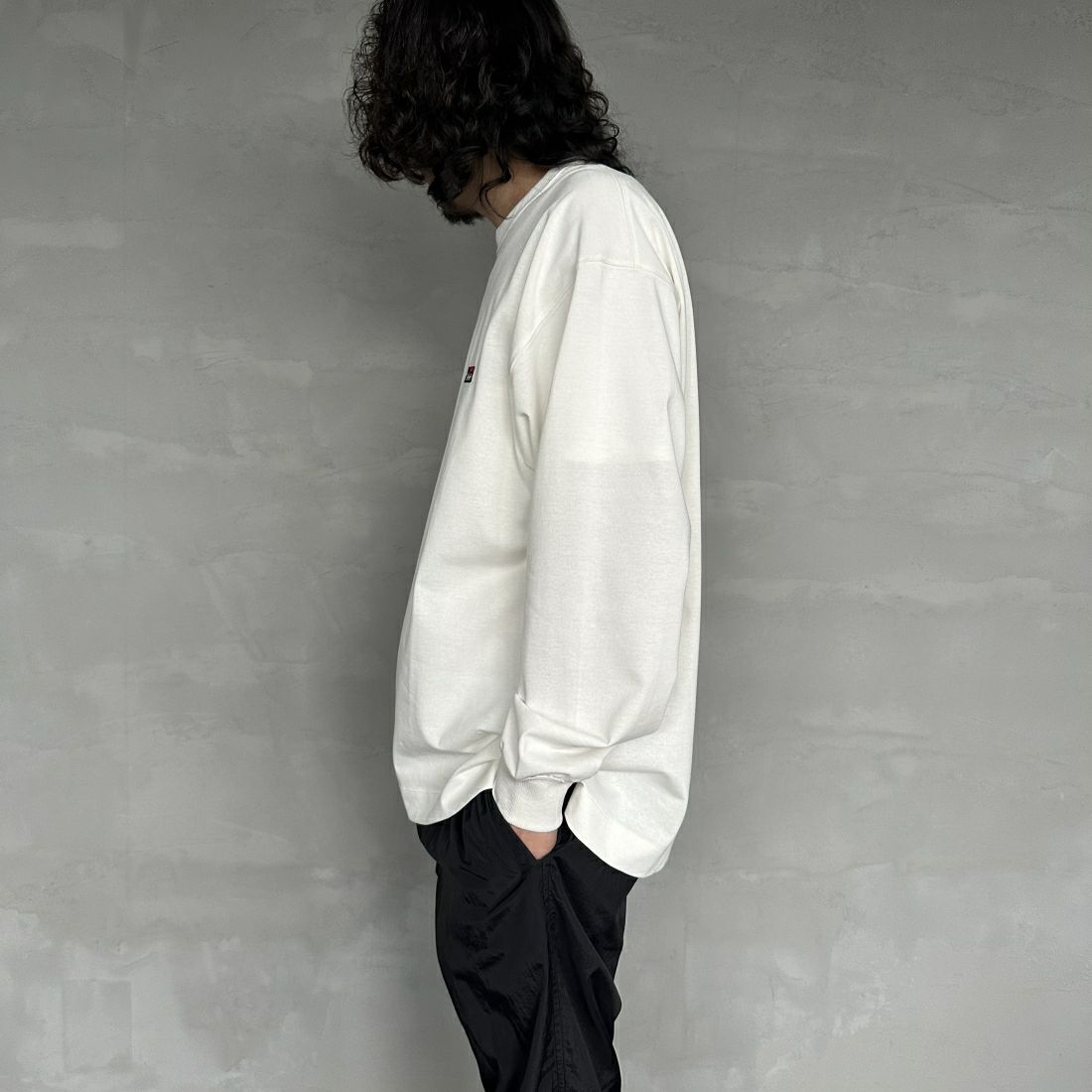 NANGA [ナンガ] エコハイブリッド ボックスロゴ刺繍Tシャツ [NW2411-1G803] WHT