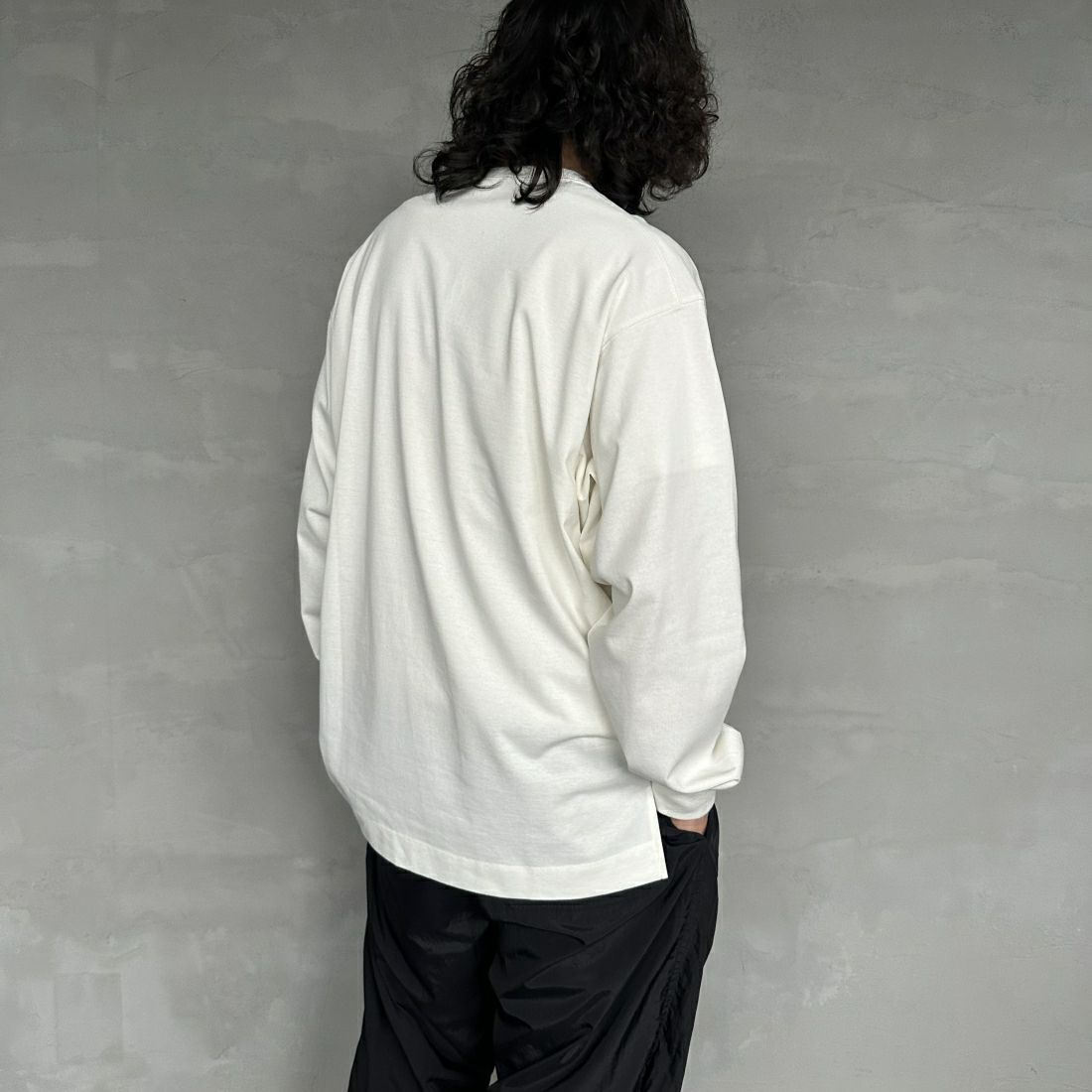 NANGA [ナンガ] エコハイブリッド ボックスロゴ刺繍Tシャツ [NW2411-1G803] WHT