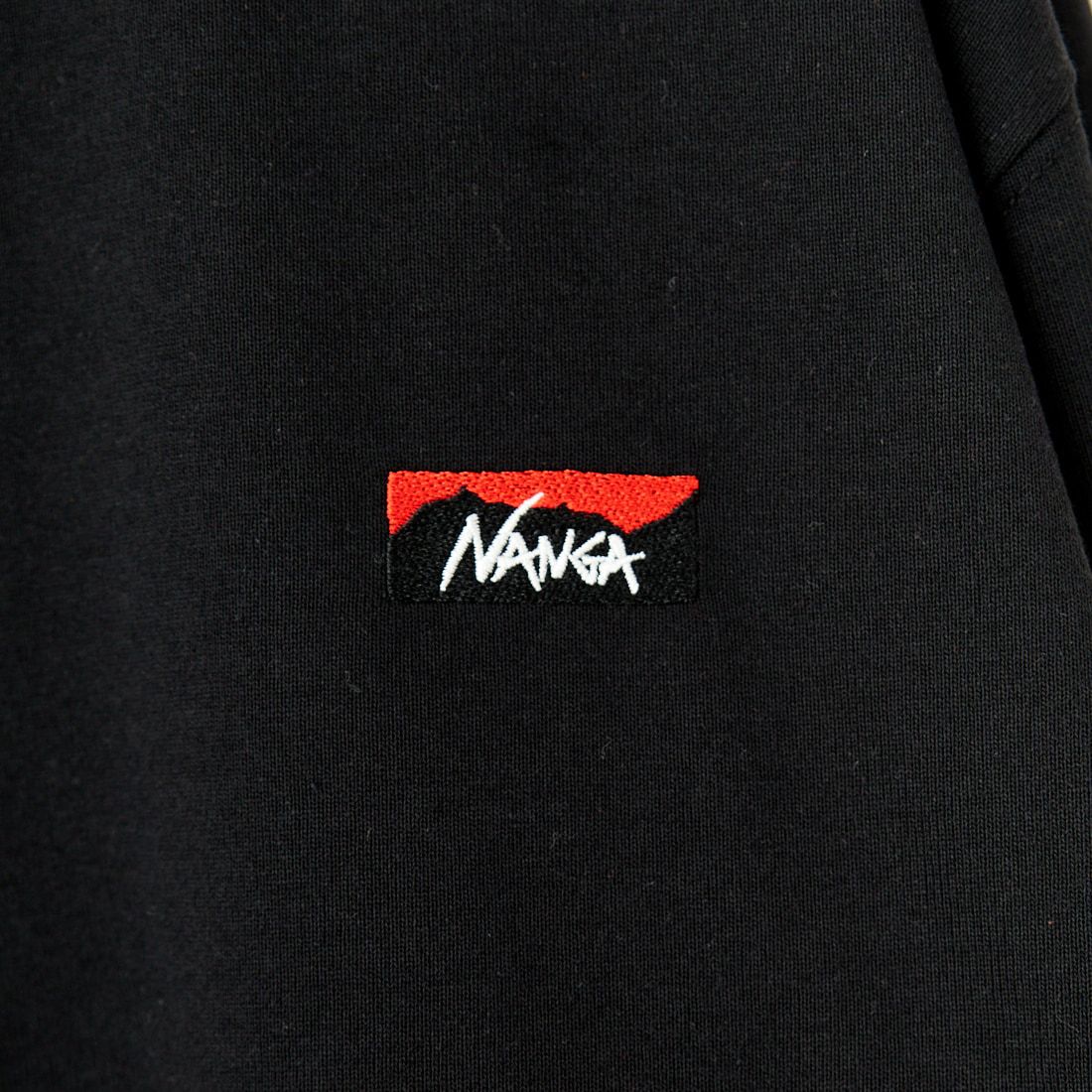 NANGA [ナンガ] エコハイブリッド ボックスロゴ刺繍Tシャツ [NW2411-1G803] BLK