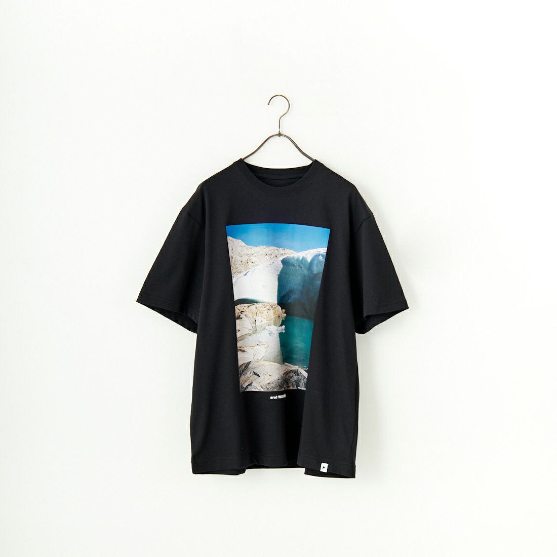 ☆ and wander☆gracier プリントTシャツ and wander [アンドワンダー] gracier プリントTシャツ