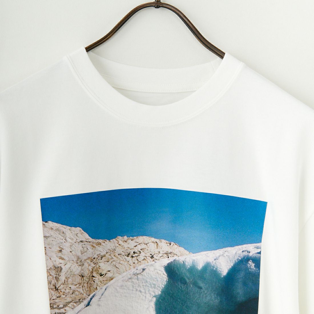 and wander [アンドワンダー] gracier プリントTシャツ [5745184113] WHITE