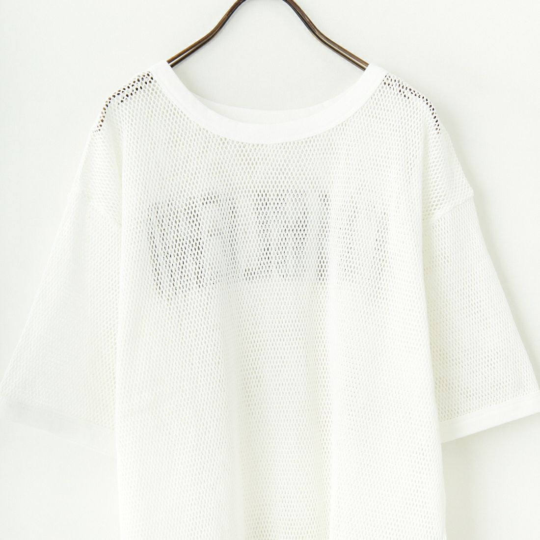 +81 BRANCA [ハチイチブランカ] 2WAYメッシュリンガーTシャツ [81B-25SS-CS30] WHITE