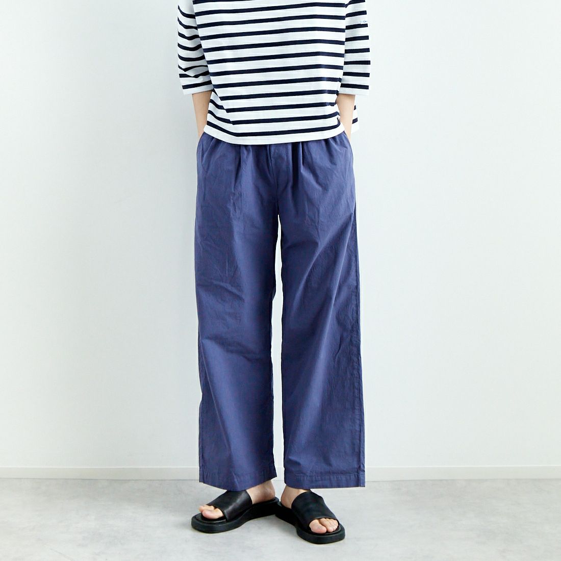 ORCIVAL [オーシバル] イージーパンツ [OR-E0257GDP] BLUE &&モデル身長：160cm 着用サイズ：1&&