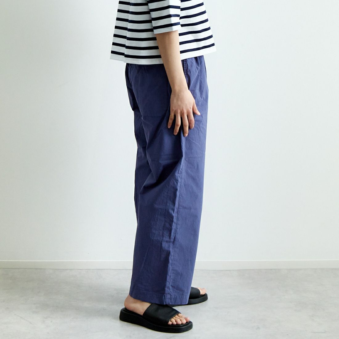ORCIVAL [オーシバル] イージーパンツ [OR-E0257GDP] BLUE &&モデル身長：160cm 着用サイズ：1&&