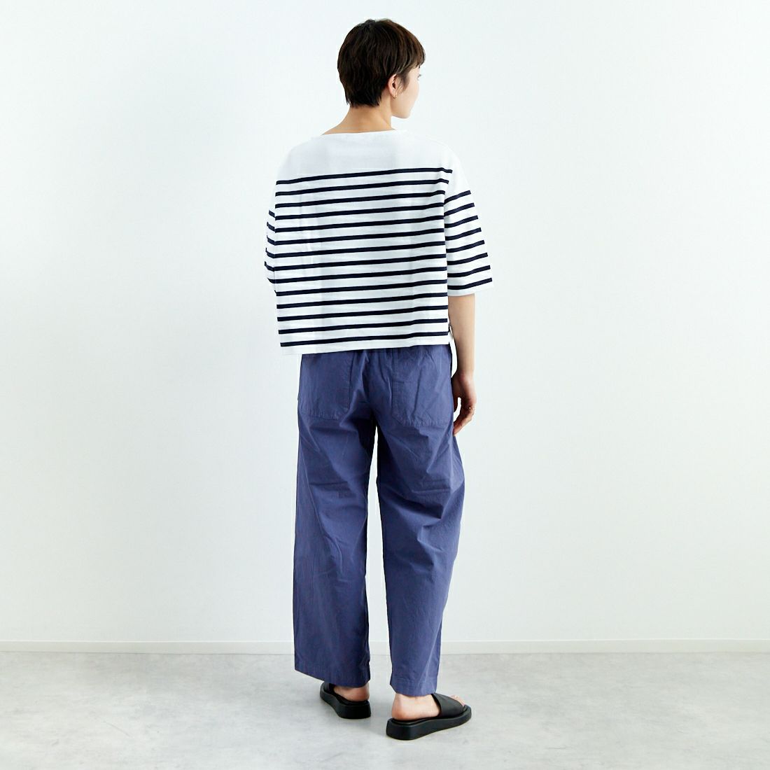 ORCIVAL [オーシバル] イージーパンツ [OR-E0257GDP] BLUE &&モデル身長：160cm 着用サイズ：1&&