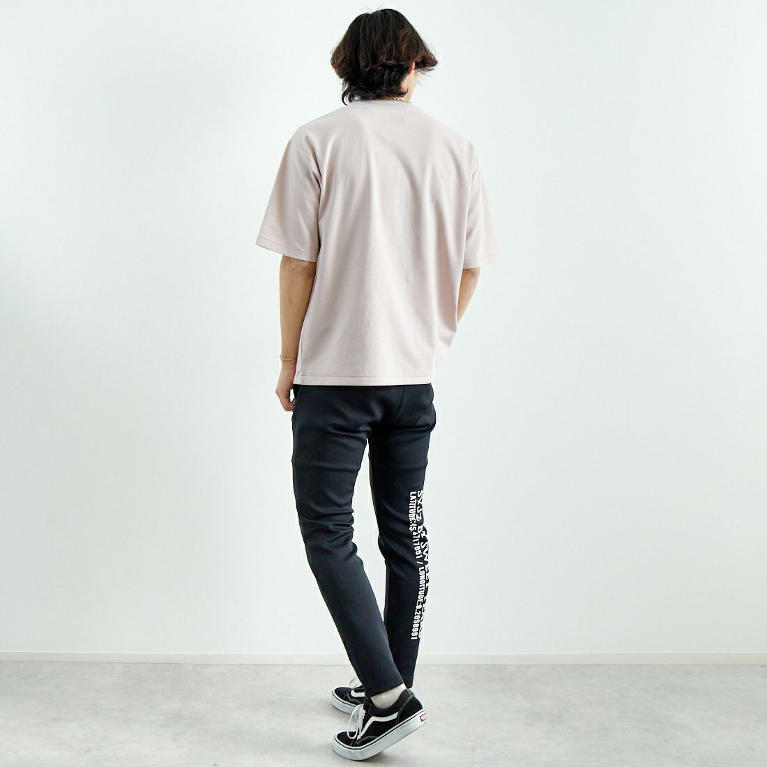 SY32 [エスワイサーティトゥ] ダブルニットスキニーパンツ [15006] BLACK &&モデル身長：179cm 着用サイズ：L&&