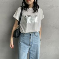 01 WHITE&&モデル身長：160cm 着用サイズ：F&&