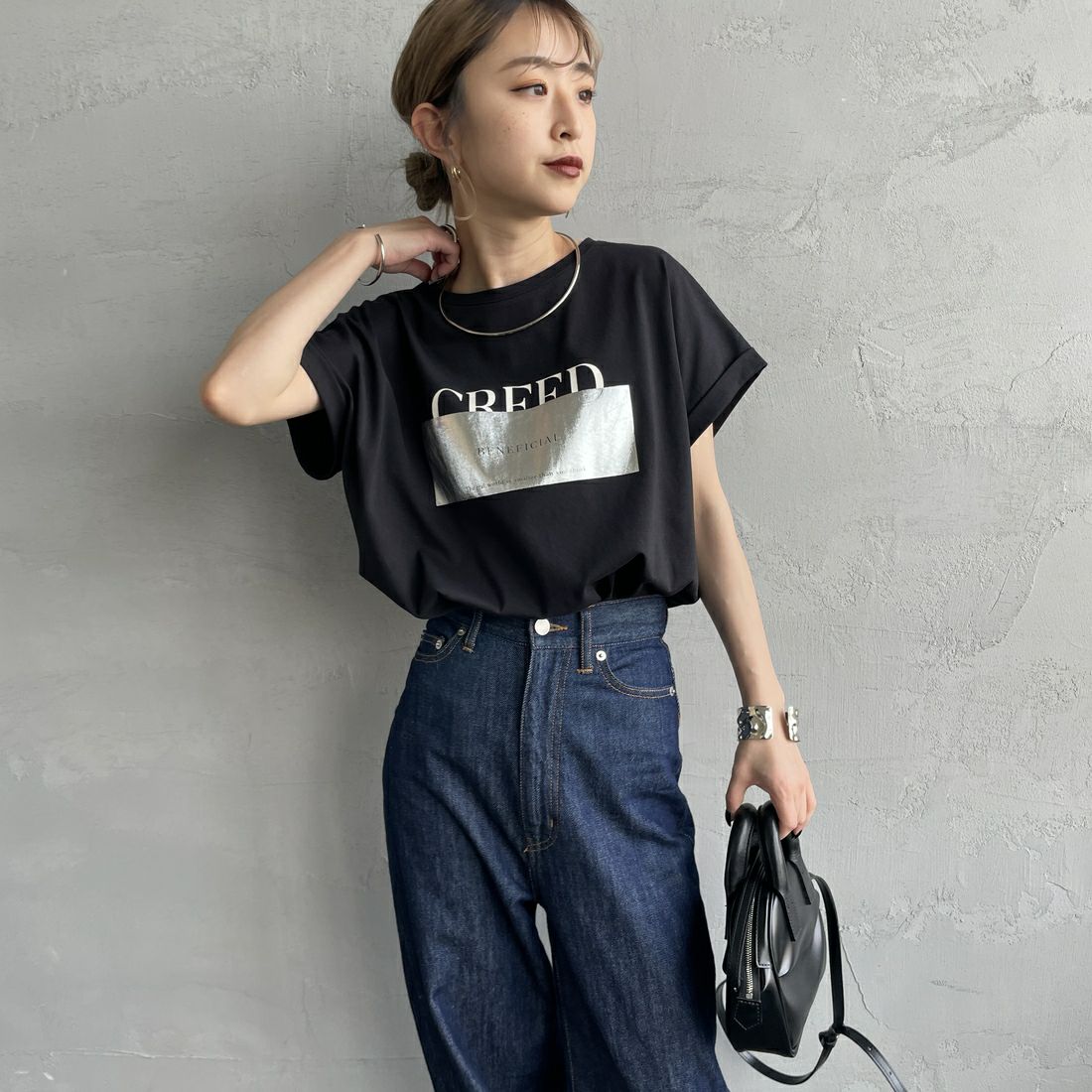 09 BLACK&&モデル身長：150cm 着用サイズ：F&&