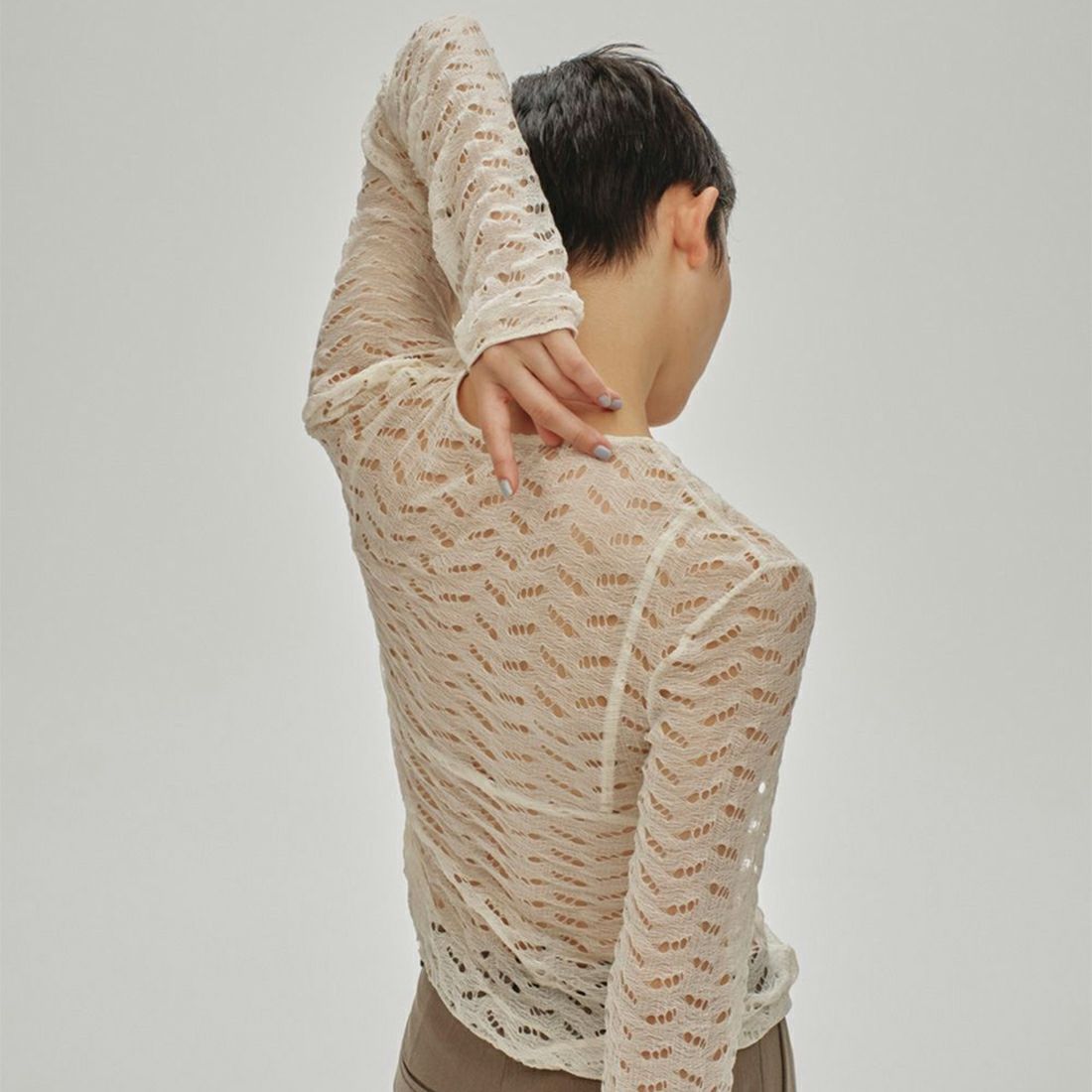 TODAYFUL [トゥデイフル] ジャガードロングTシャツ [12510602] ECRU