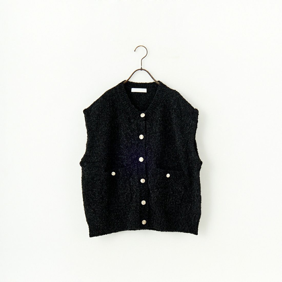 Jeans Factory Clothes [ジーンズファクトリークローズ] 7Gファンシーギマベスト [11254803] ﾌﾞﾗｯｸ
