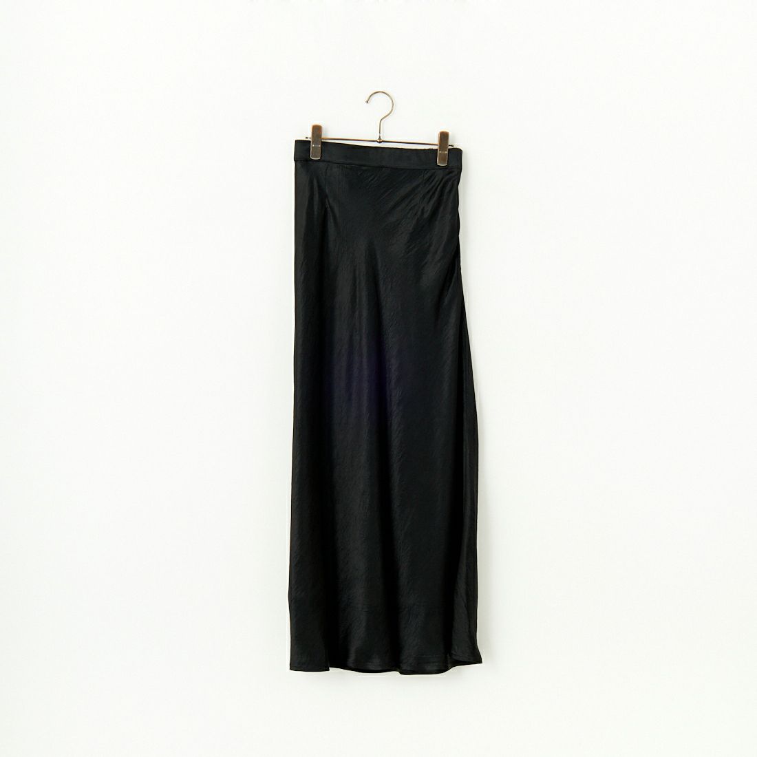 Jeans Factory Clothes [ジーンズファクトリークローズ] メロンヴィンテージサテンスカート [21254053] 004 ﾌﾞﾗｯｸ