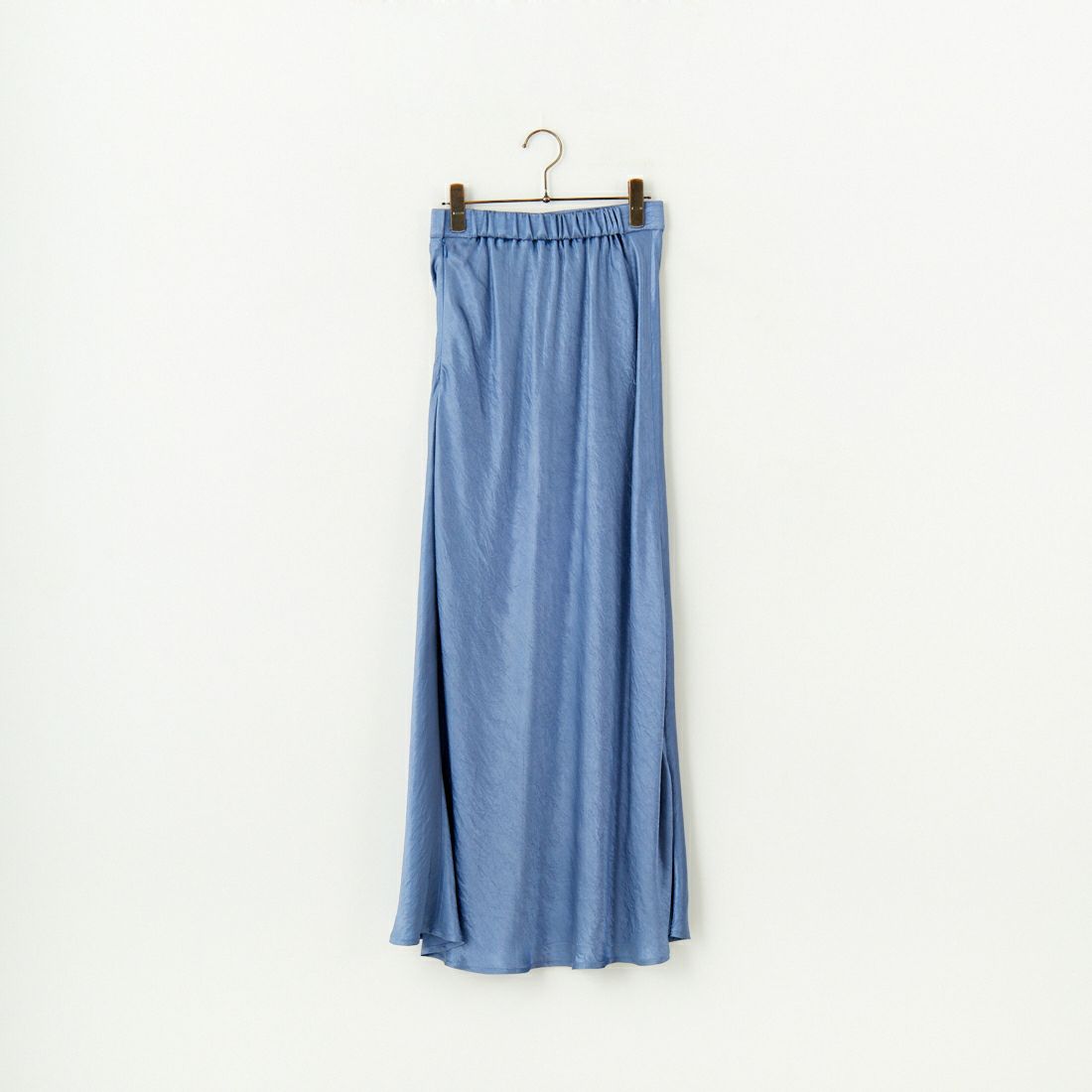 Jeans Factory Clothes [ジーンズファクトリークローズ] メロンヴィンテージサテンスカート [21254053] 070 ﾌﾞﾙｰ