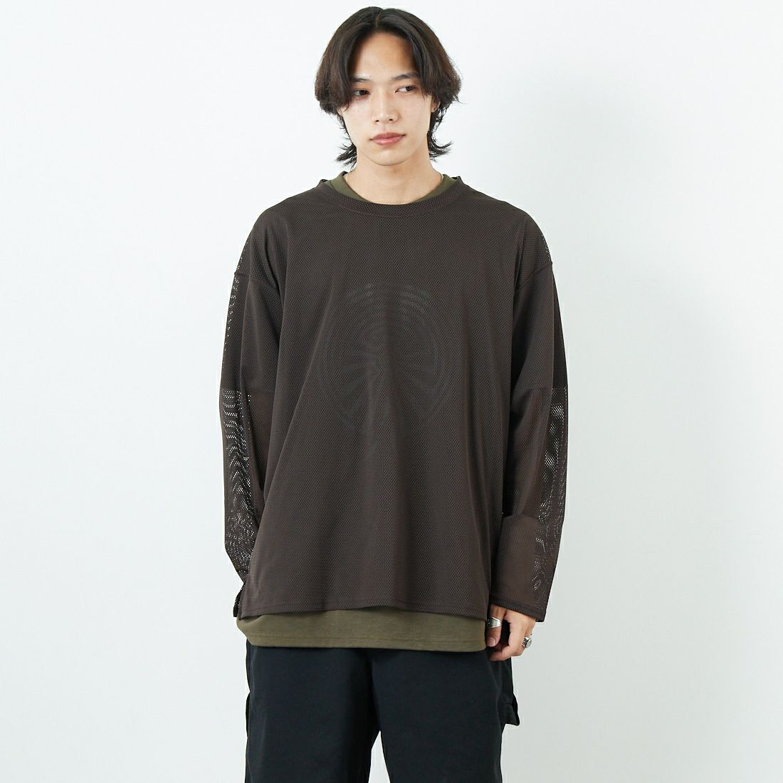デカサイ South2 West8 黒と白のストライプ Tシャツ L 【公式通販】