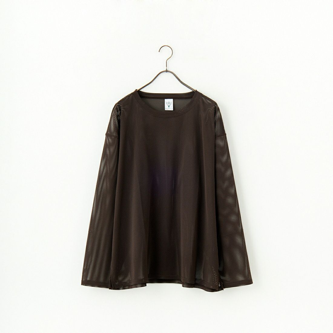 South2West8 [サウスツーウエストエイト] メッシュクルーネックTシャツ [QV663] C DK.BROWN