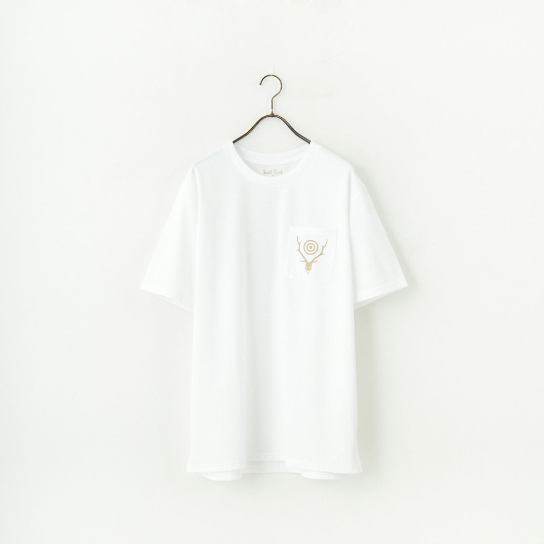 South2West8 [サウスツーウエストエイト] 半袖ポケットTシャツ [QV667] A WHITE