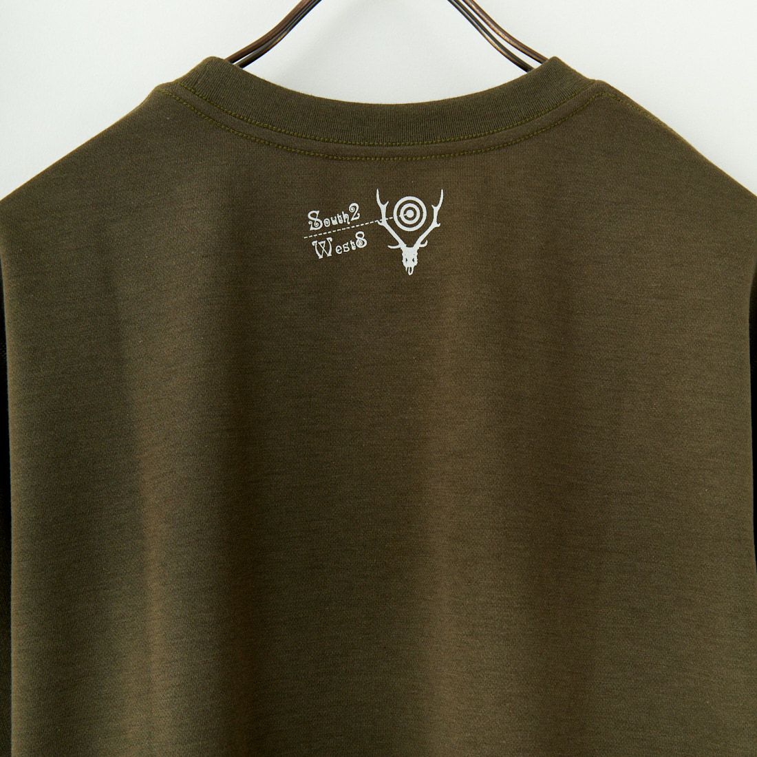 South2West8 [サウスツーウエストエイト] ショートスリーブクルーネックTシャツ [QV671] A OLIVE
