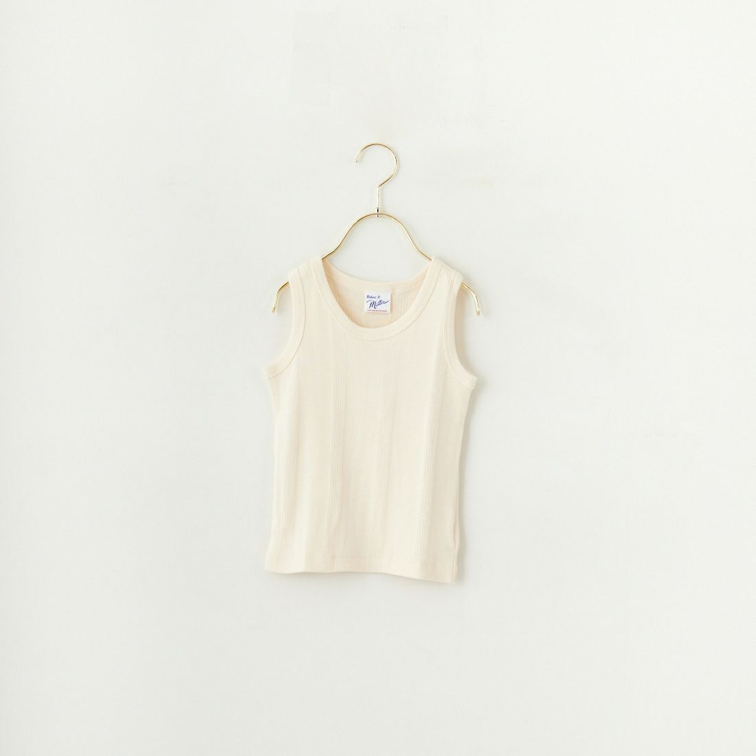 Robert P.Miller [ロバートピーミラー] パネルリブタンクトップ 2ピース [RM234-3001] IVORY BLAC