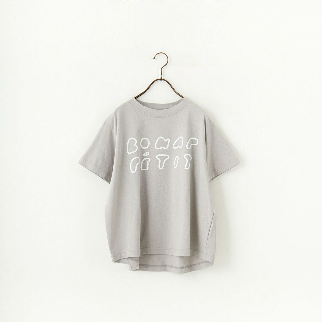 tumugu: [ツムグ] ラフィ天竺プリントTシャツ [TC25103] 80 L.GRAY