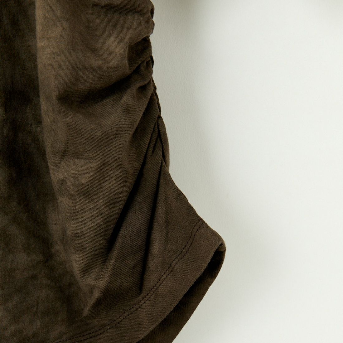 WALANCE [ワランス] オーガニックコットンジャージー アシンメトリーTシャツ [3251-118] 18 S.BLACK