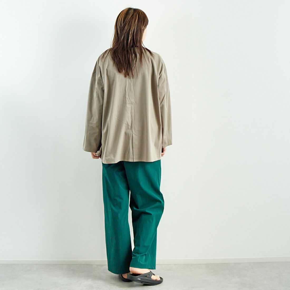 THE NORTH FACE [ザ ノースフェイス] テックラウンジカーディガン [NTW12560] FR &&モデル身長：167cm 着用サイズ：L&&