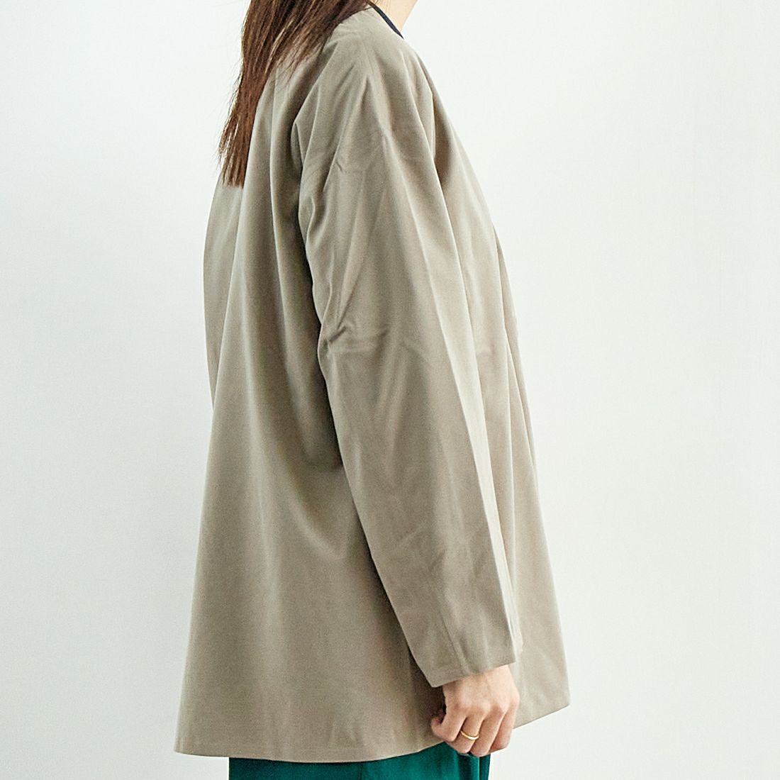 THE NORTH FACE [ザ ノースフェイス] テックラウンジカーディガン [NTW12560] FR &&モデル身長：167cm 着用サイズ：L&&