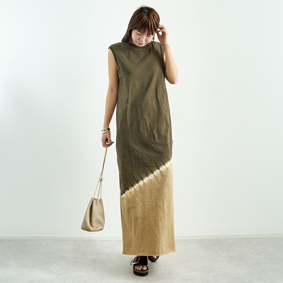 WALANCE [ワランス] オーガニックコットンジャージー 2WAYワンピース 