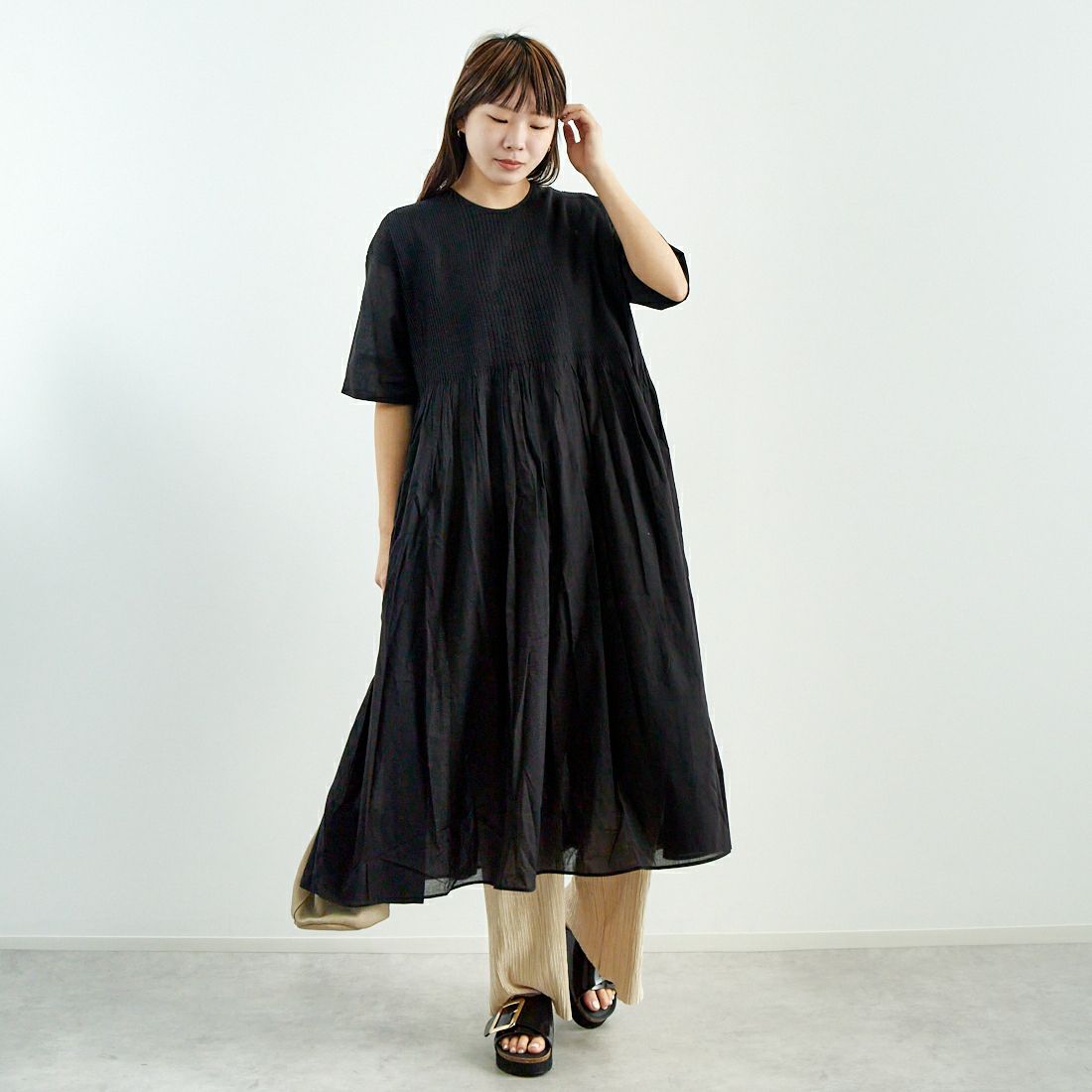 9900 BLACK&&モデル身長：167cm 着用サイズ：2&&