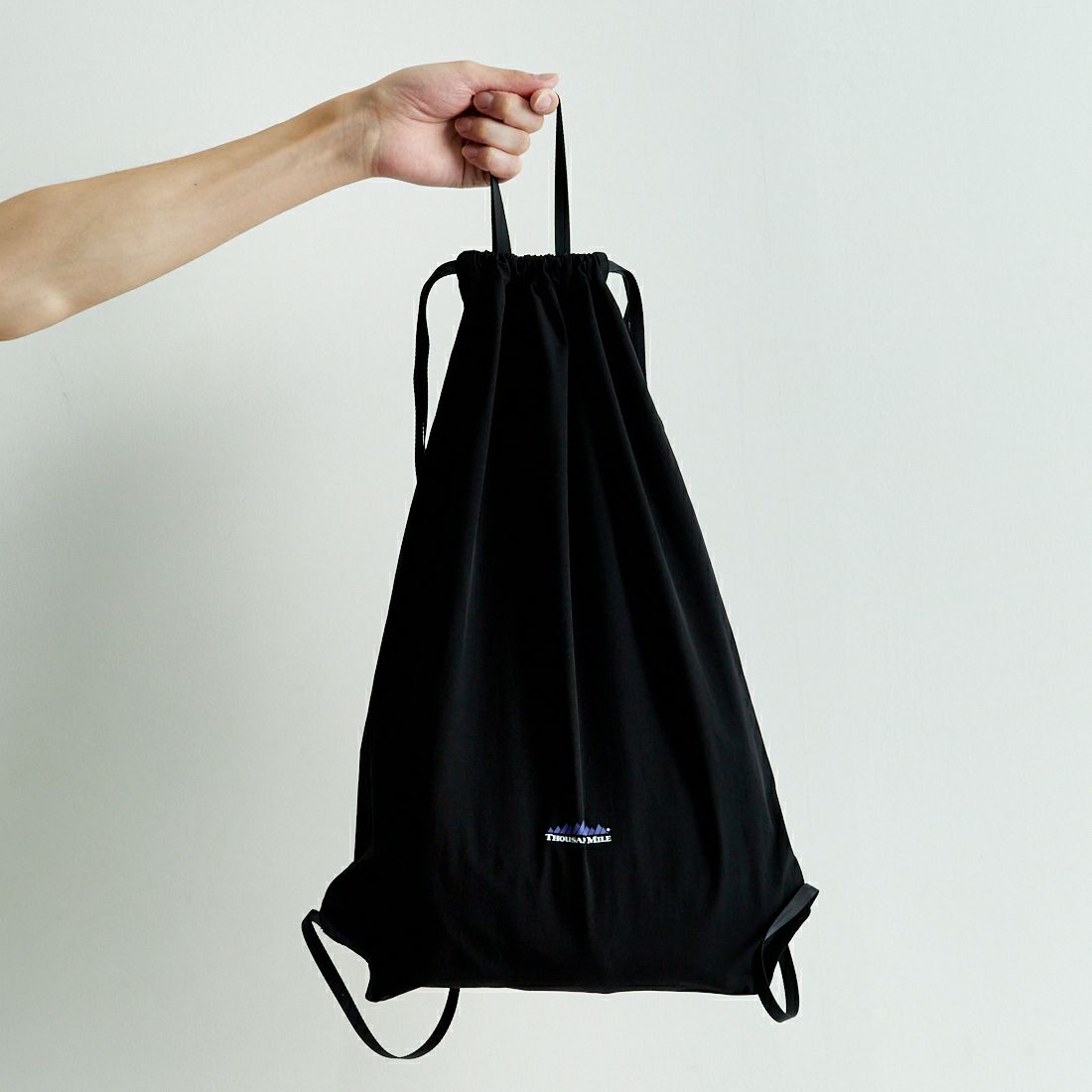 THOUSAND MILE [サウザンド マイル] ショートスリーブTシャツ&パンツ 3Pセットアップ [TM251NP00011] BLACK &&モデル身長：179cm 着用サイズ：XL&&