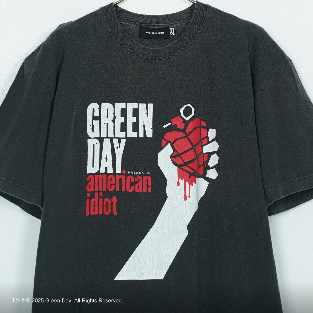 GOOD ROCK SPEED [グッドロックスピード] GREEN DAY ロックプリントTシャツ (AMERICAN IDIOT) [25GRD001W] CHARCOAL
