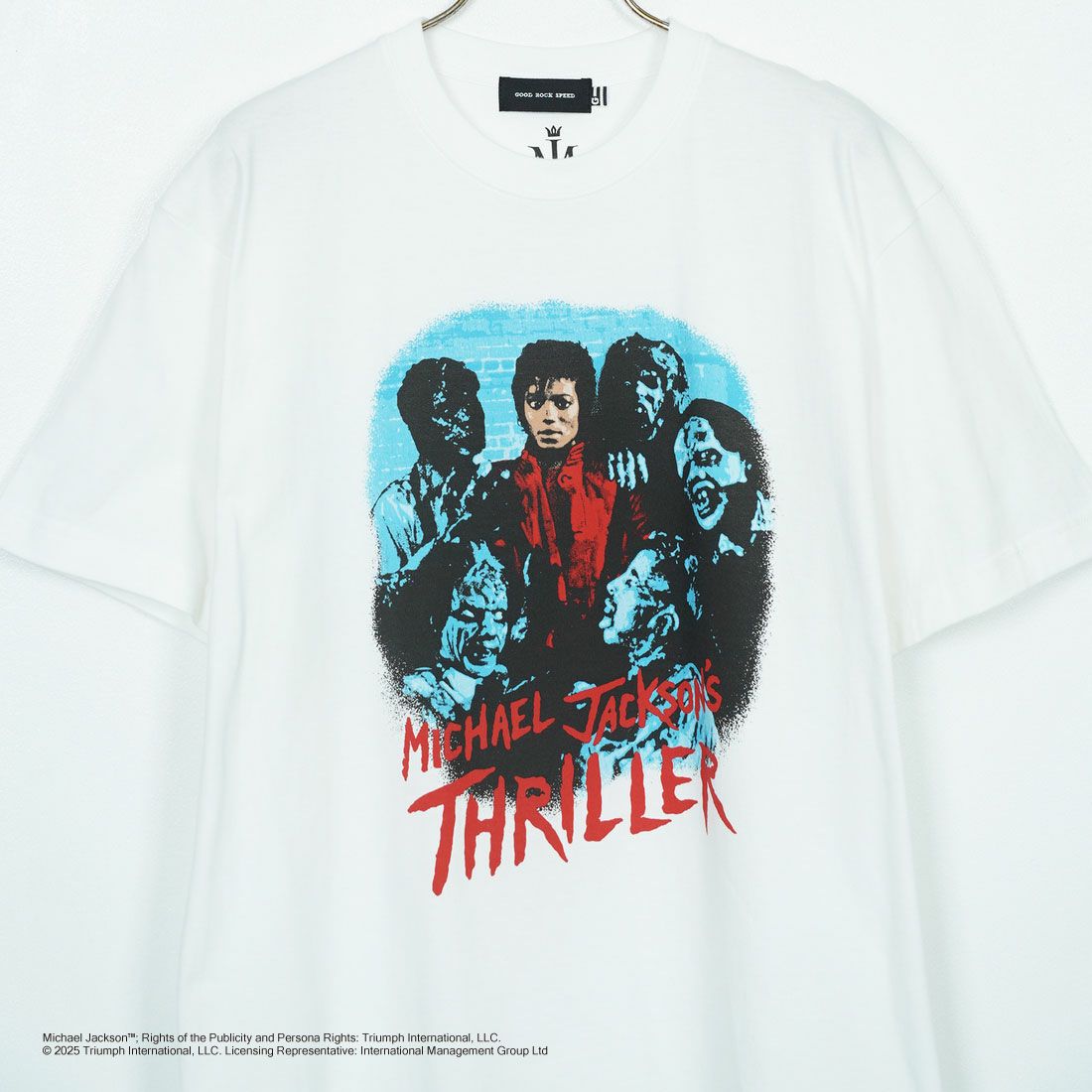 GOOD ROCK SPEED [グッドロックスピード] MICHAEL JACKSON PHOTO T-SHIRT by GOOD ROCK SPEED [25MJK002W] WHITE