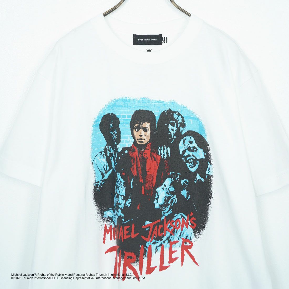 GOOD ROCK SPEED [グッドロックスピード] MICHAEL JACKSON PHOTO T-SHIRT by GOOD ROCK SPEED [25MJK002W] WHITE
