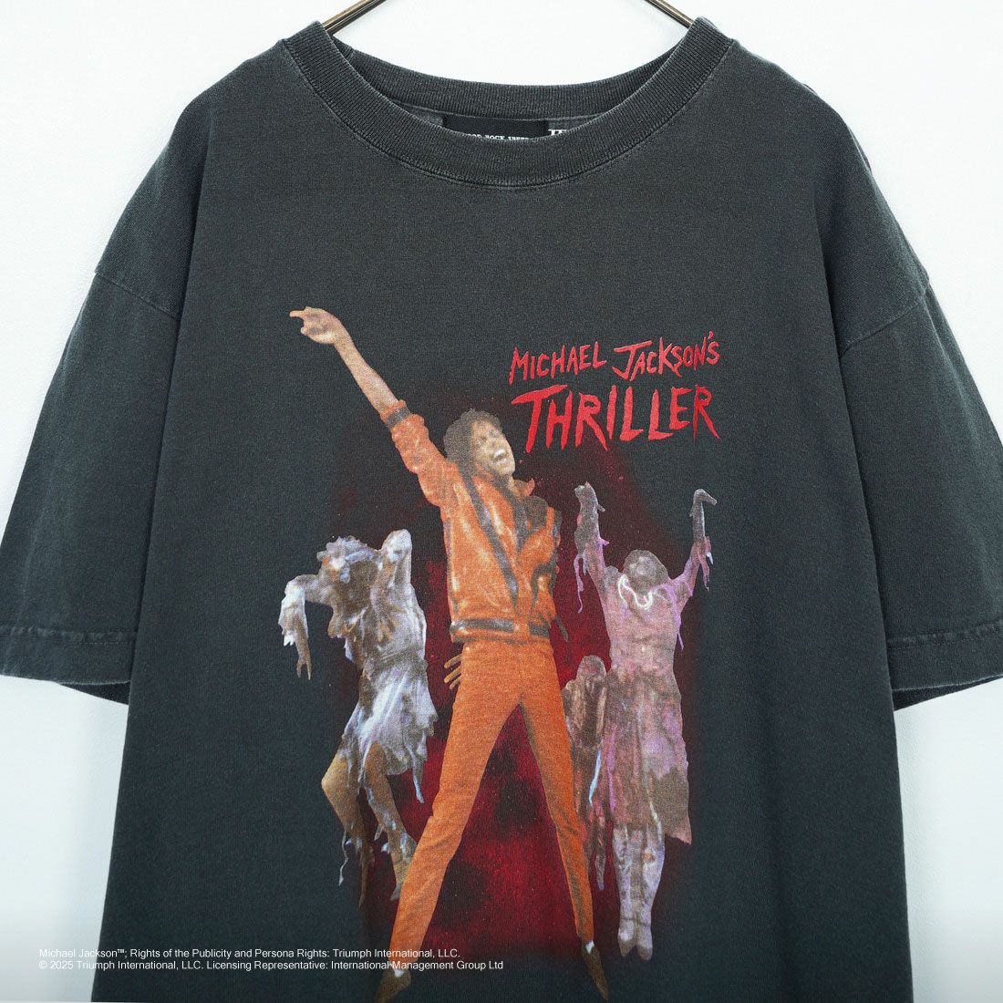 GOOD ROCK SPEED [グッドロックスピード] MICHAEL JACKSON PHOTO T-SHIRT by GOOD ROCK SPEED [25MJK003W] CHARCOAL