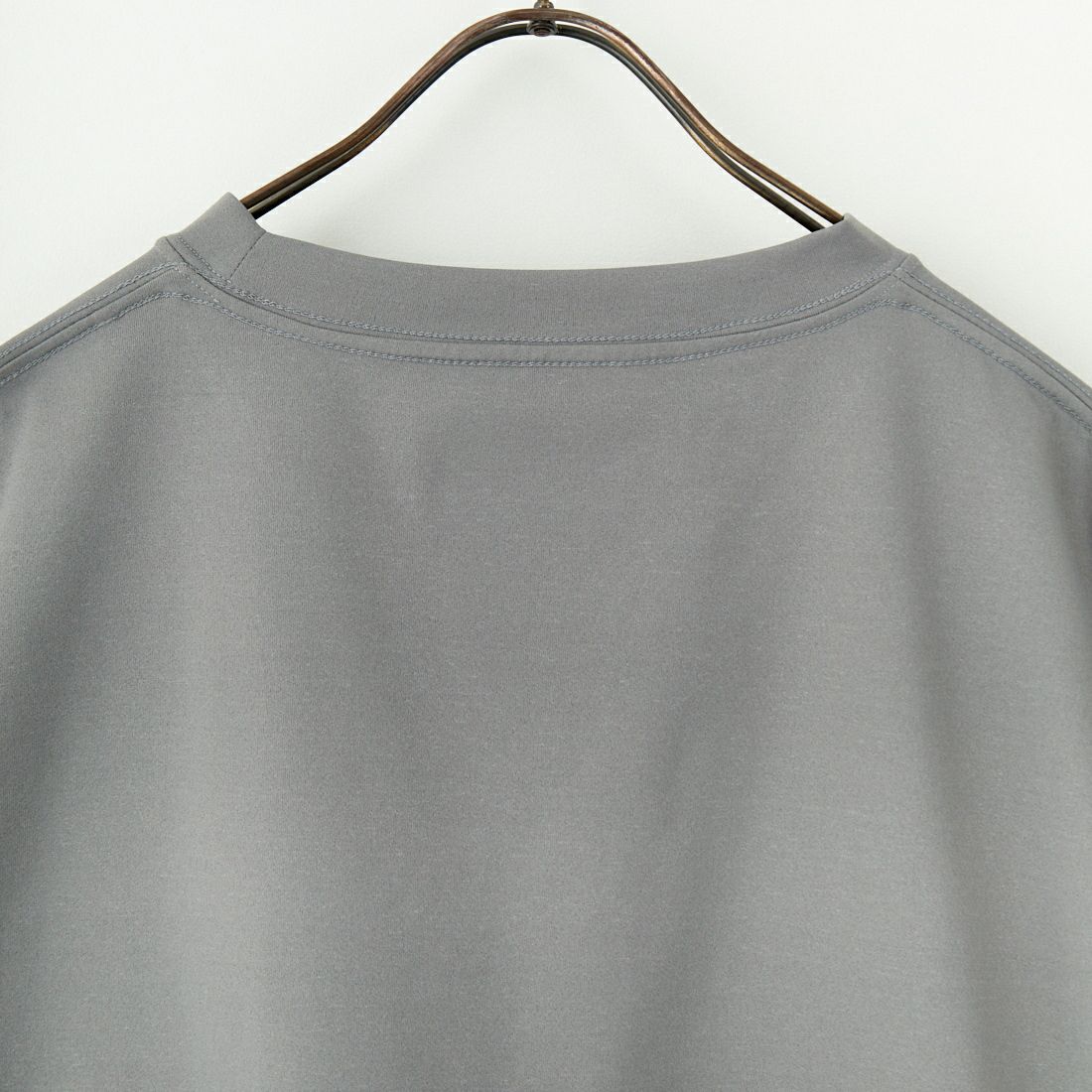 +phenix [プラスフェニックス] 別注 ワンポイント刺繍ロゴ ドローコードTシャツ [POT-25004IN-JF] GRAY