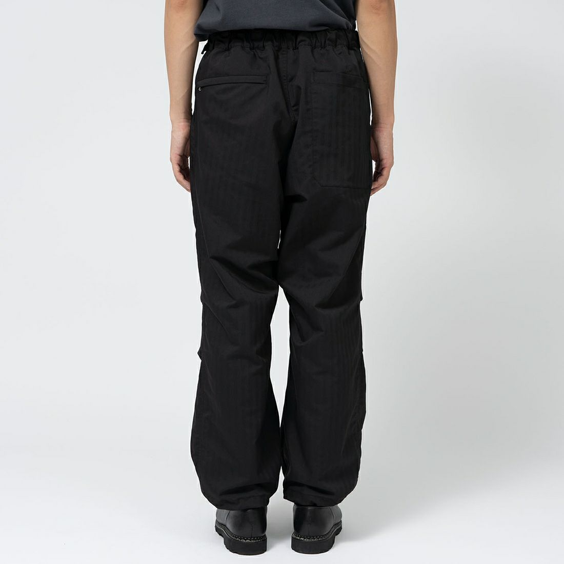 THE NORTH FACE PURPLE LABEL [ザ ノースフェイス パープルレーベル] ヘリンボーンフィールドパンツ [N25SC035] K BLACK &&モデル身長：180cm 着用サイズ：32&&