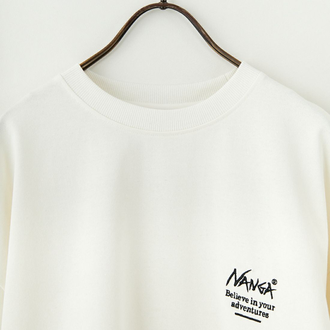 JEANSFACTORY × NANGA [ジーンズファクトリー × ナンガ] 別注 バックプリント ドローコードTシャツ [NW25SS-JF6] WHITE