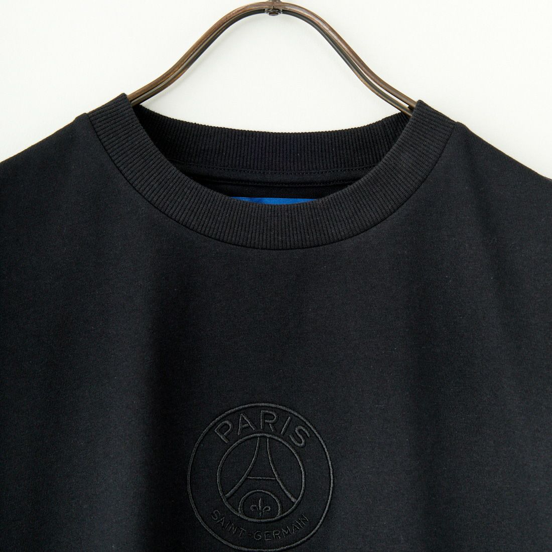 PARIS SAINT-GERMAN [パリ・サンジェルマン] サークルロゴ刺繍 ショートスリーブTシャツ [PS0125SS0002] BLACK
