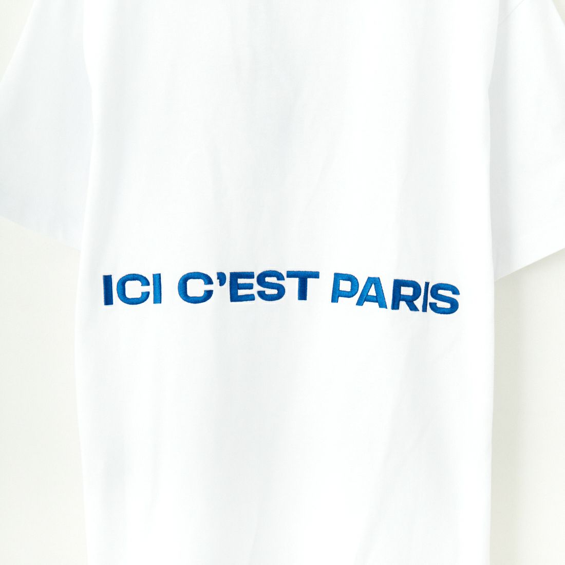 PARIS SAINT-GERMAN [パリ・サンジェルマン] サークルロゴ刺繍 ショートスリーブTシャツ [PS0125SS0002] WHITE